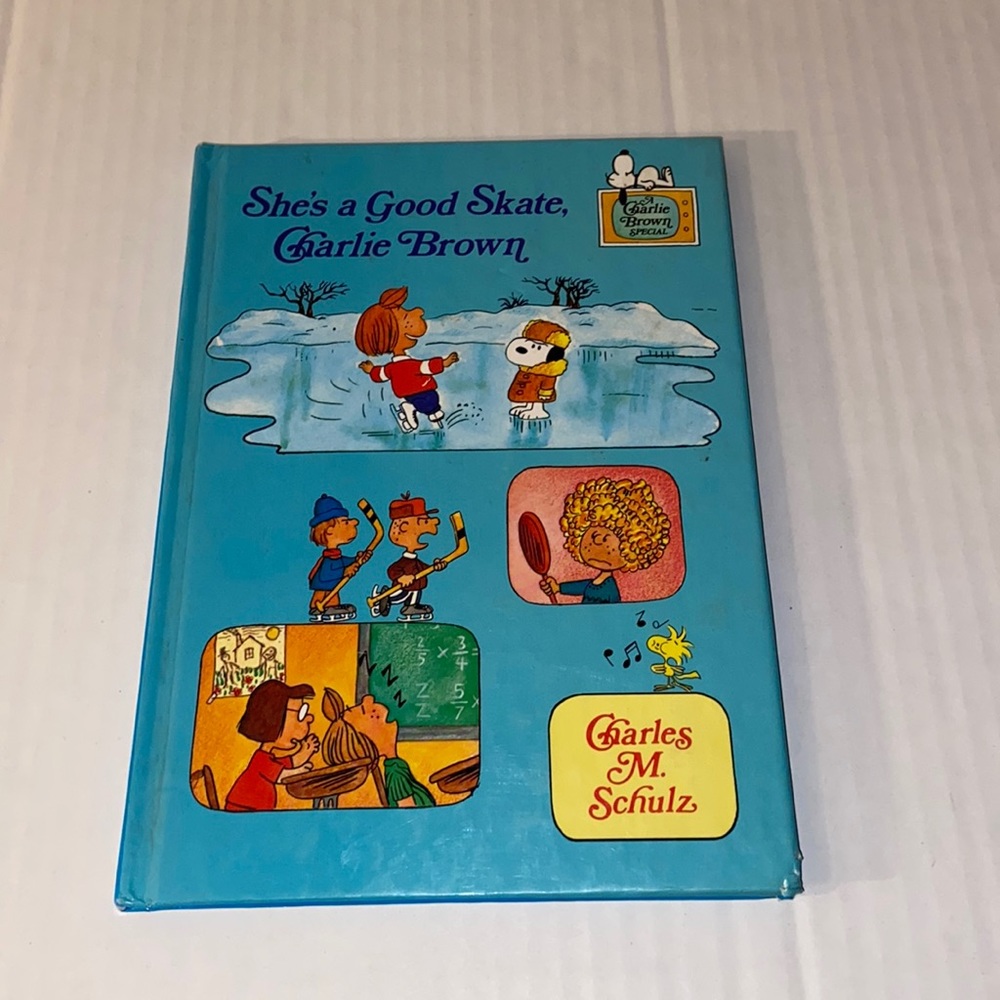 Random House Fisher-Price She’s A Good Skate Charlie Brown Vintage Book